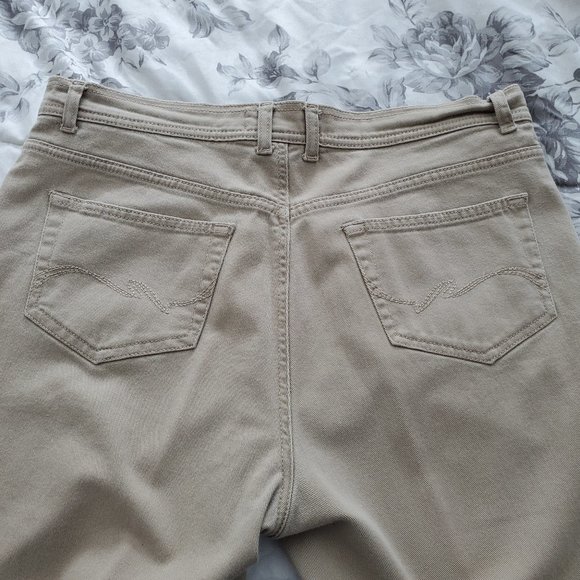 Jeans Light Tan Penmans Classic Fit Stretch Size 14 30" Inseam Straight Leg - Picture 4 of 4